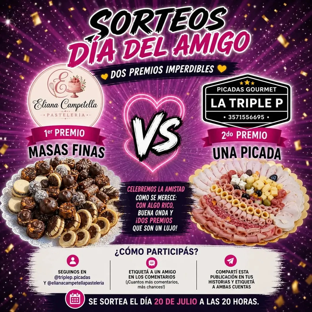 Imagen de 🎉✨ ¡SORTEO DÍA DEL AMIGO! ✨🎉

Porque los mejores