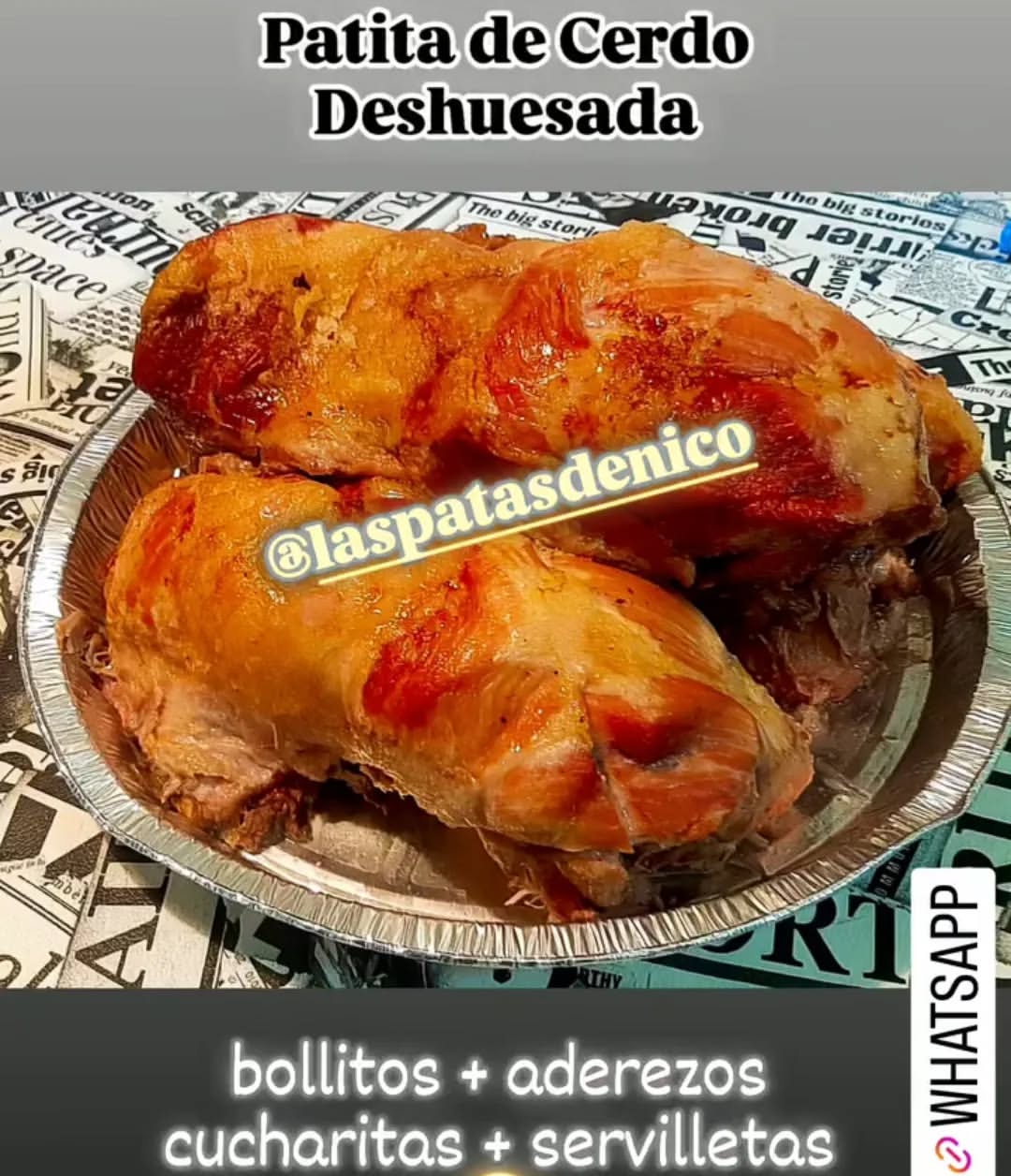 Imagen de #Sorteo 🔥SORTEAMOS UNA PATITA DE CERDO DESHUESADA CON PAN