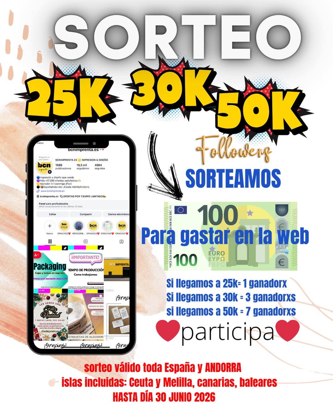 Imagen de 🎉 SORTEO LOCURA en BCNIMPRENTA.ES 🎉

En BCNIMPRENTA.ES