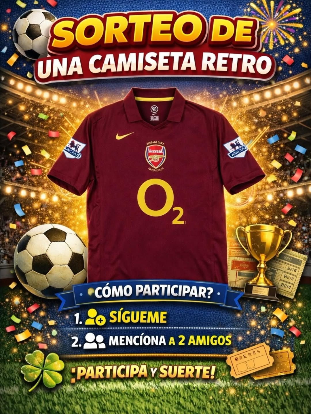 Imagen de 🎉 SORTEO CAMISETA RETRO 🎉
Gana la camiseta retro que t