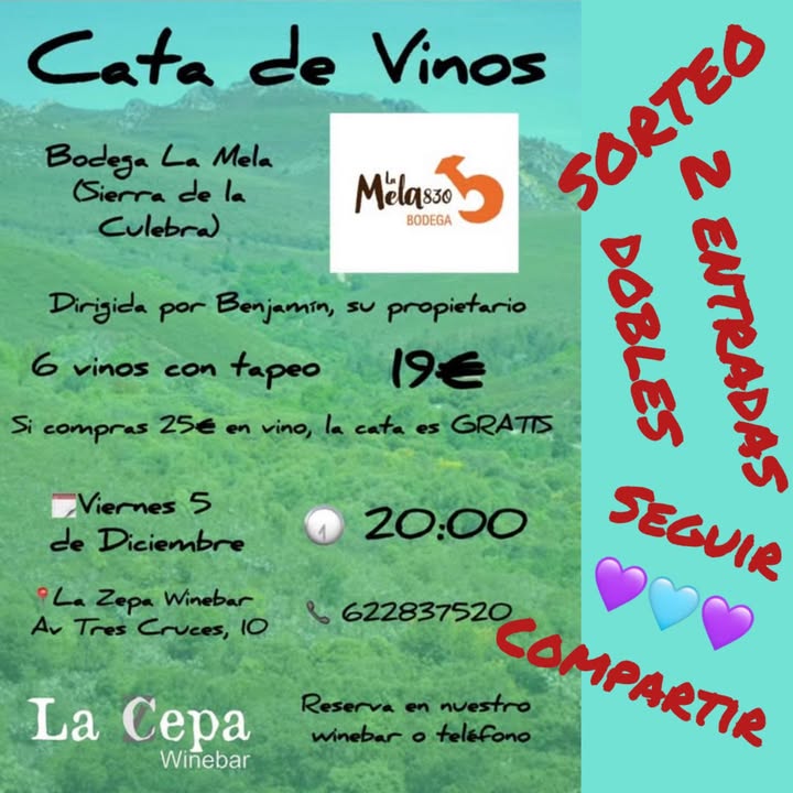 Imagen de ¡VAMOS CON UN SORTEO ! 🍷
¿Te imaginas descubrir
 esta b