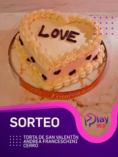 Imagen de ❤️😍 #SORTEO

Te regalamos

 1 Torta San Valentín ❤