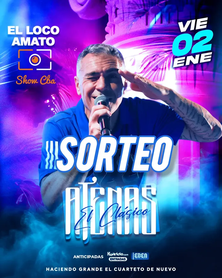 Imagen de 💣 #SORTEO EL LOCO AMATO ❤️⃤
🎟 DOS PASES DOBLES 
