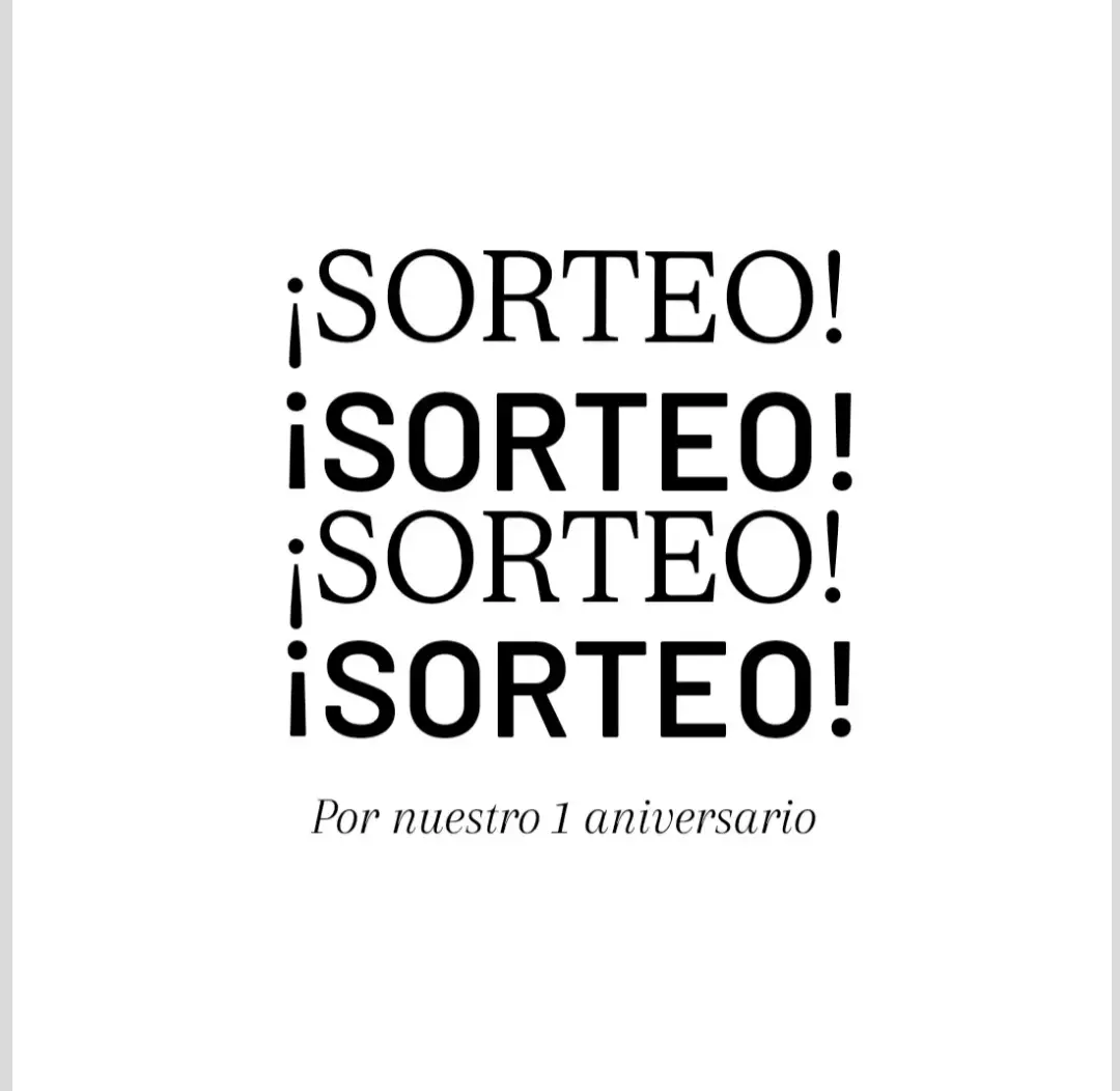 Imagen de 🎉 ¡1 AÑO JUNTOS! Y LO FESTEJAMOS CON UN SORTEO 🎉
✨