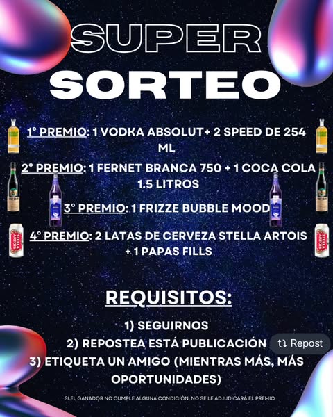 Imagen de 🔥Super Sorteo, Super Premios!!!🔥
Empezamos el 2° Sort