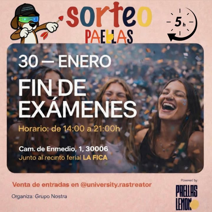 Imagen de 🎉 SORTEO EXPRESS 5 HORAS🥘🔥 
¡Celebra el fin de e