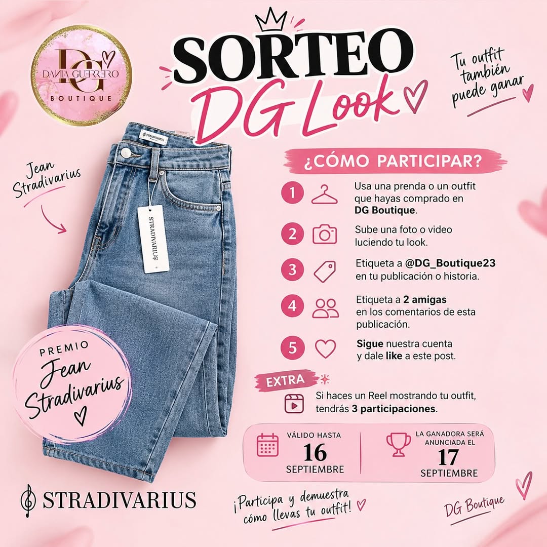 Imagen de ✨ ¡SORTEO DG LOOK! ✨💘

Queremos ver cómo lucen nues