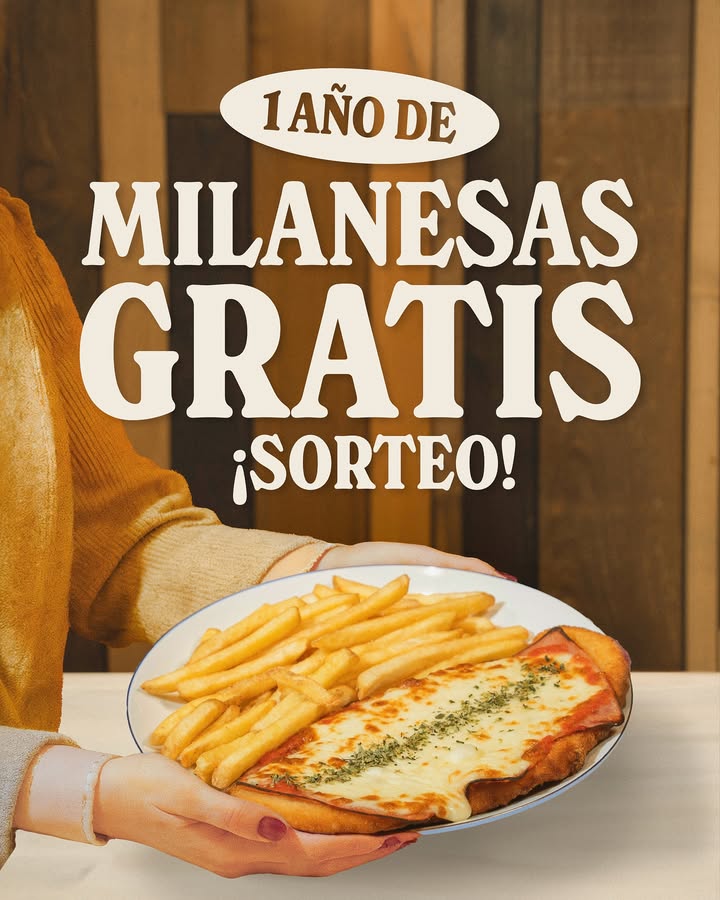 Imagen de SORTEAZO!!🧡🔥

Milanesas GRATIS durante un año para CI