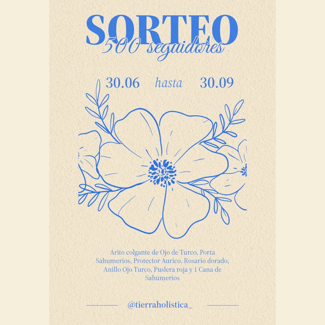 Imagen de ✨ ¡SORTEO CAMINO A LOS 500 SEGUIDORES! ✨

Queremos que 