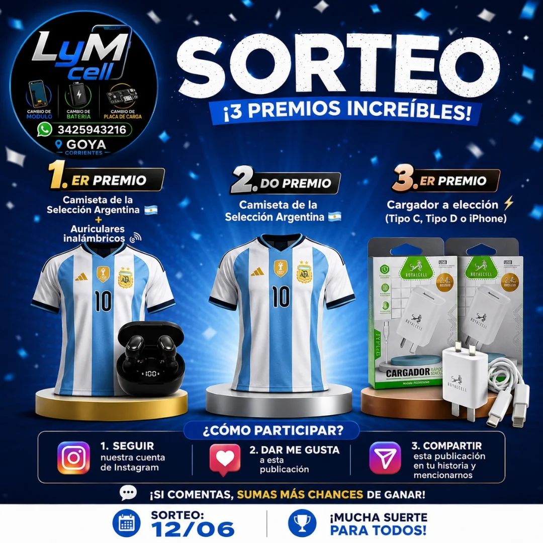 Imagen de 🎉 ¡SORTEO ESPECIAL! 🎉

🥇 1.er premio: Camiseta de 