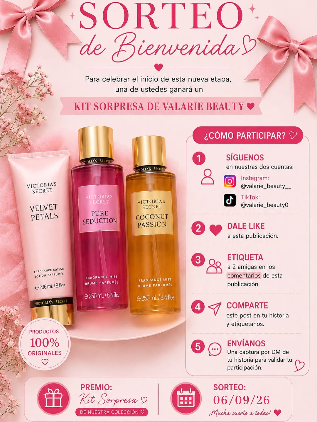 Imagen de 🎀✨ ¡SORTEO DE BIENVENIDA! ✨🎀

Estamos felices de 