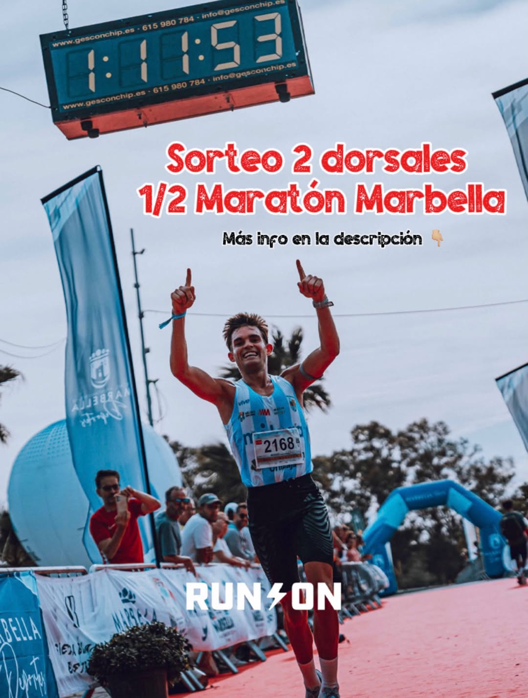 Imagen de SORTEO 2 DORSALES PARA LA MEDIA MARATÓN DE MARBELLA 2026 

