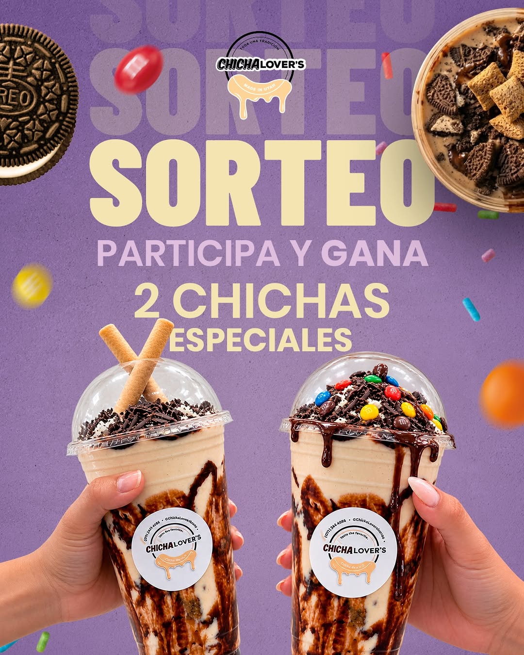 Imagen de ¡SORTEO EN CHICHALOVER’S! 🎁🥤✨
Queremos consentirl