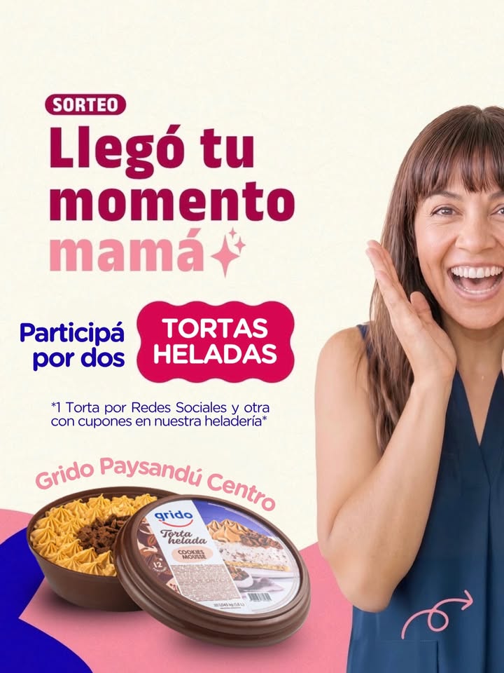 Imagen de SORTEO 🎁
Celebramos a mamá en @grido.paysandu.centro ❤