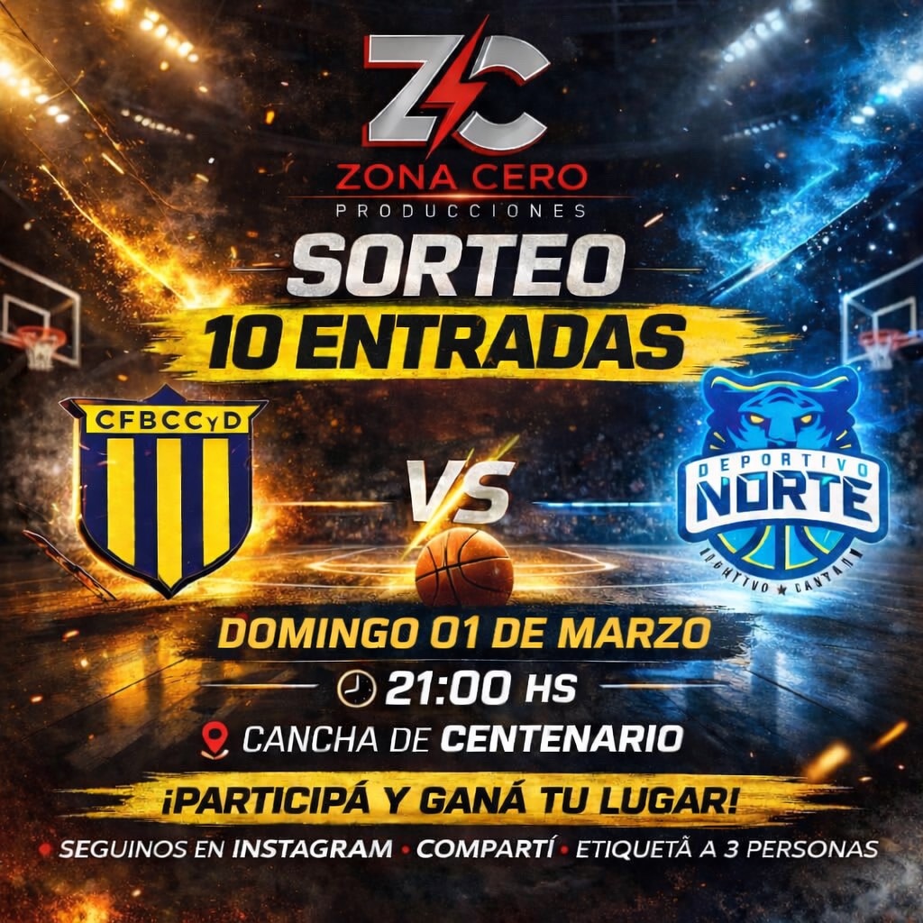 Imagen de 🎉🏀 SORTEAMOS 10 ENTRADAS 🏀🎉

¿Querés estar ma�
