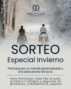Imagen de ❄️🐎 ¡SORTEO ESPECIAL DE INVIERNO! 🐎❄️

Partic