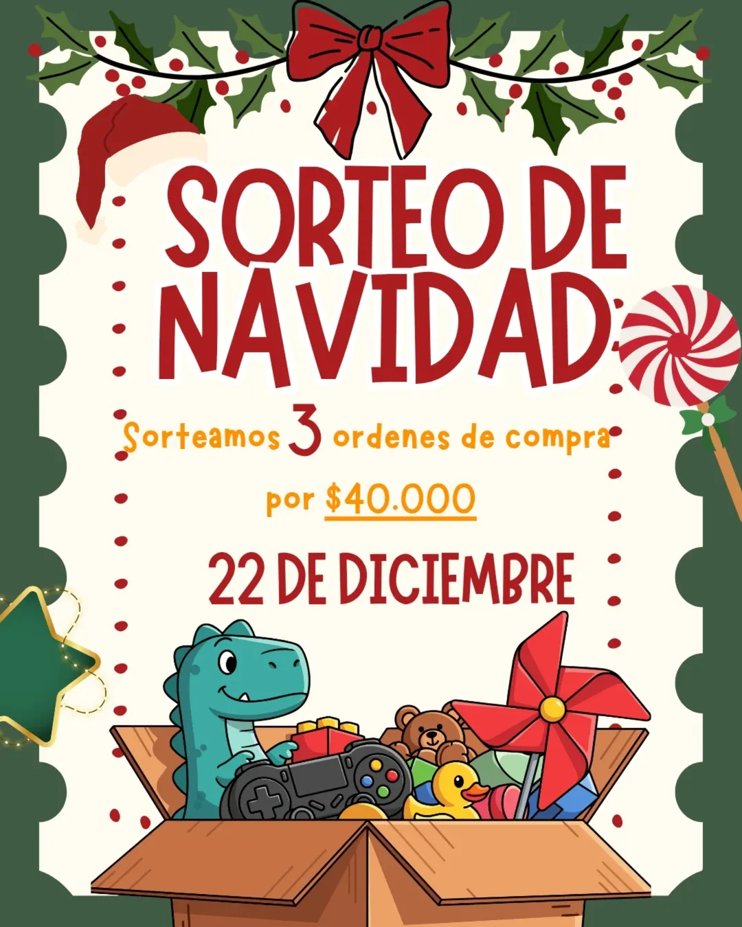 Imagen de ¡SORTEO NAVIDEÑO! ✨
Porque la magia de la Navidad se dis