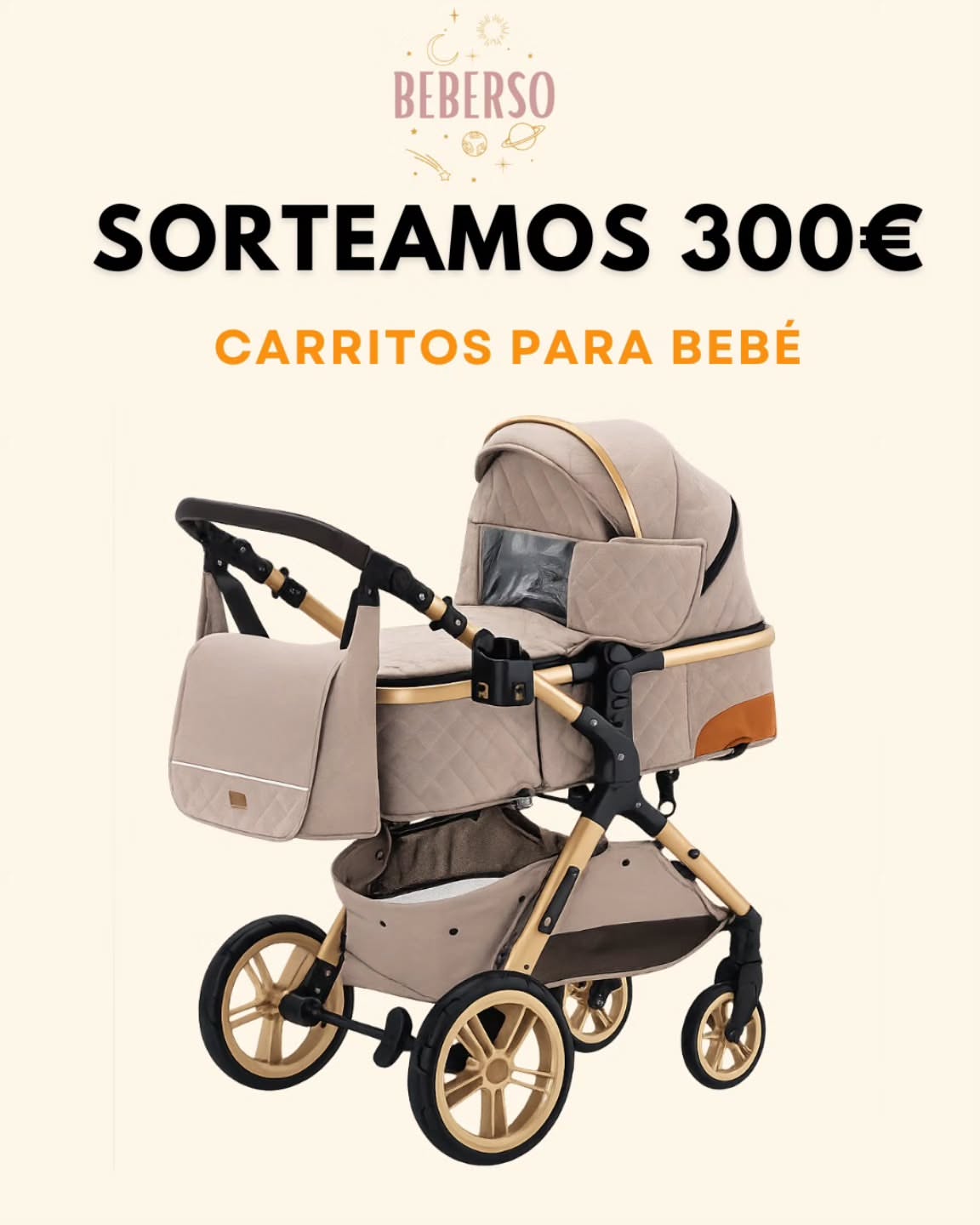 Imagen de ✨ SORTEO BEBERSO | GANA 300€ EN CARRITOS PARA BEBÉ ✨
