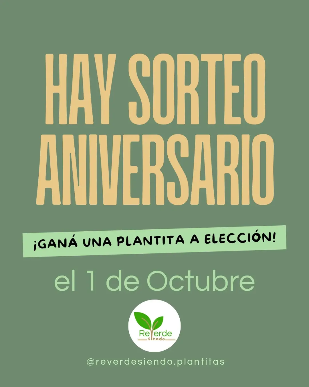 Imagen de 🌿✨ ¡CUMPLIMOS 2 AÑOS! ✨🌿

El 01/10 Reverdesiendo
