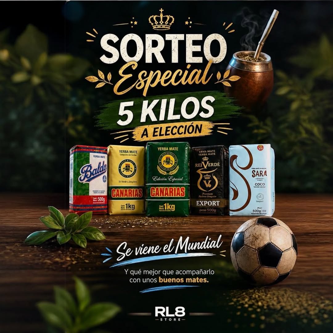 Imagen de ¡SORTEO MATERO! 🧉⚽

Se viene el Mundial y queremos fes