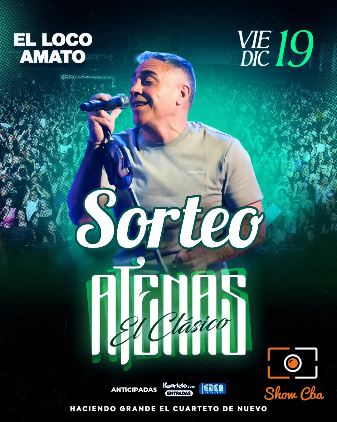 Imagen de 💣 #SORTEO EL LOCO AMATO ❤️⃤
🎟 DOS PASES DOBLES 
