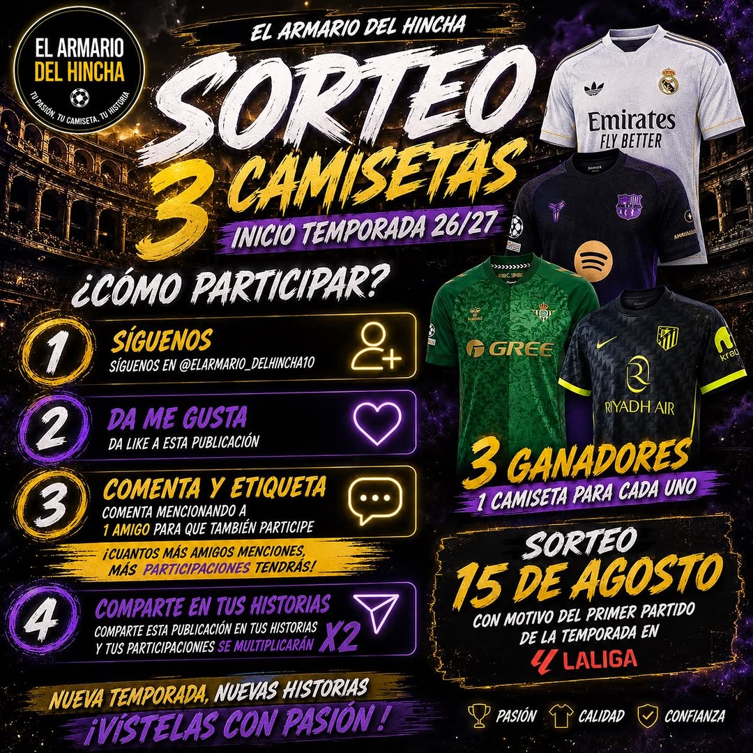 Imagen de 🚨🎉 ¡SORTEAZO DE INICIO DE TEMPORADA 26/27! 🎉🚨

