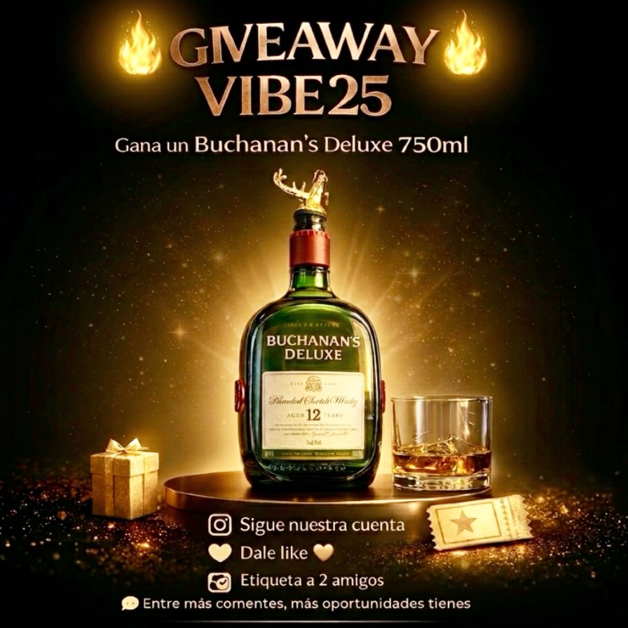 Imagen de 🔥 GIVEAWAY VIBE25 🔥

¿Quieres ganar un Buchanan’s D