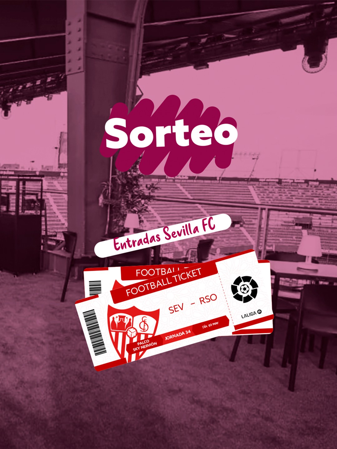 Imagen de 🔴⚪️ ¡Sorteo VIP en el Sánchez-Pizjuán!
Vive la jor