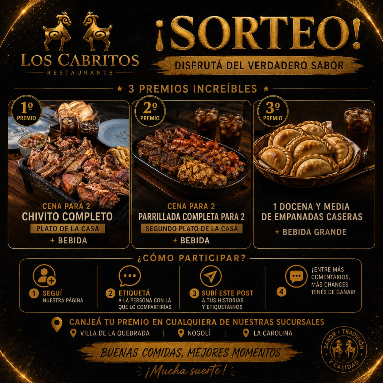 Imagen de 🔥✨ ¡SORTEO LOS CABRITOS! ✨🔥

¿Te imaginás ganar