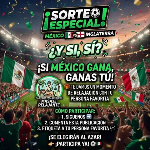 Imagen de SORTEO ESPECIAL: MÉXICO VS INGLATERRA! 🇲🇽vs⚽🏴�