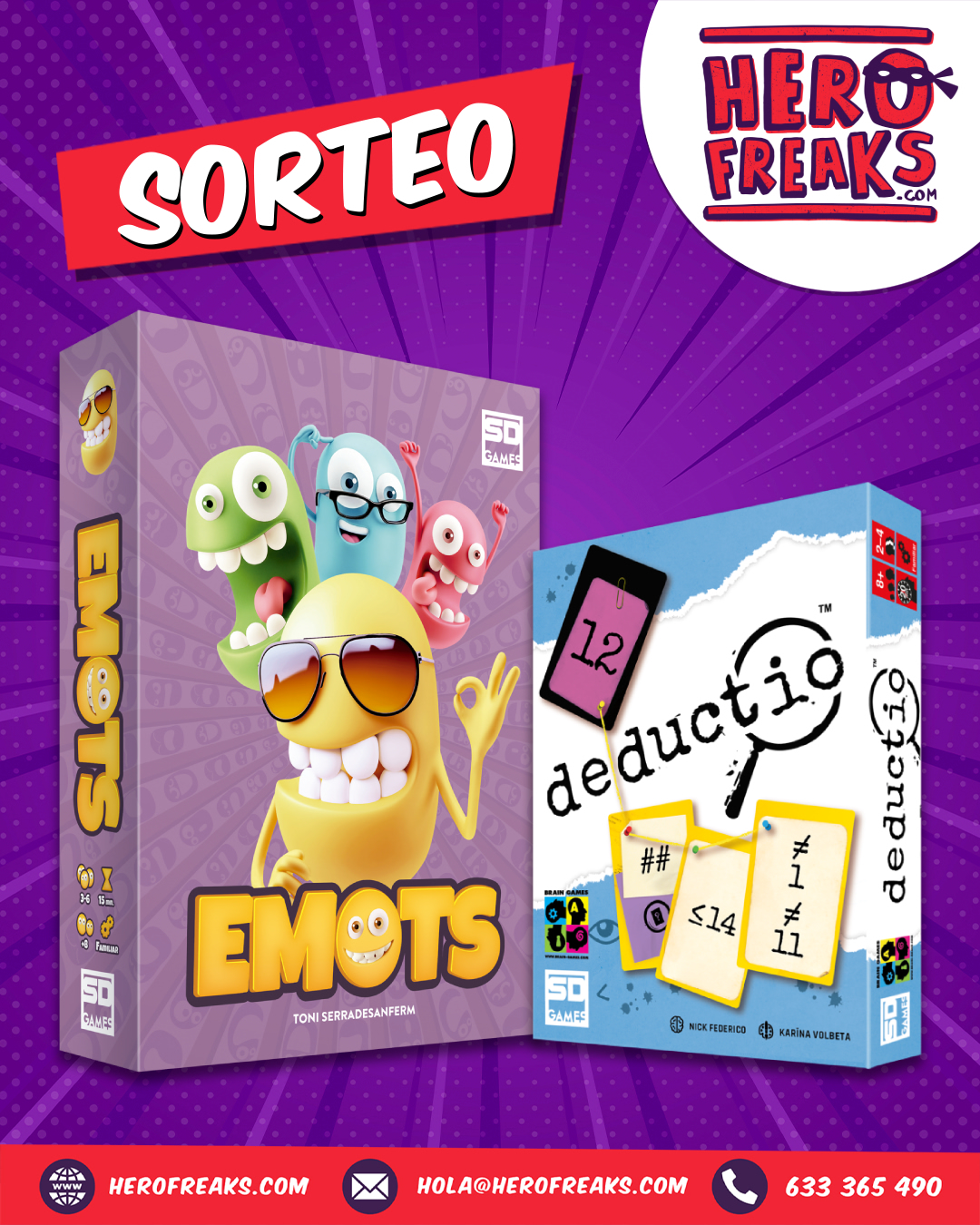 Imagen de 🧠 ¡Sorteamos Deductio + Emots! 🏆

Dos juegos de SD Ga