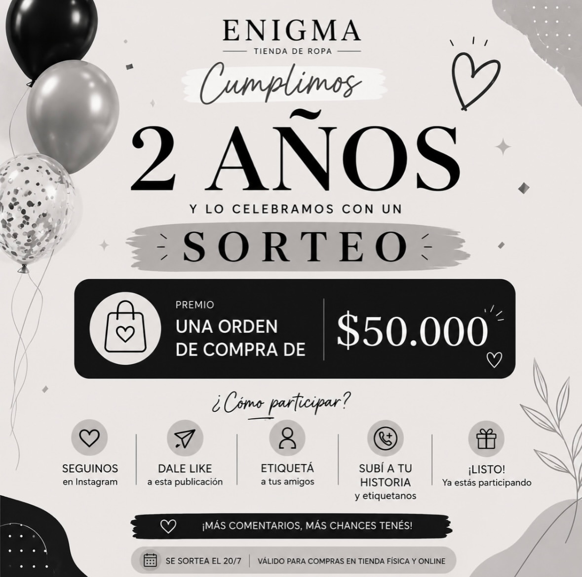 Imagen de 🎉 ¡ENIGMA CUMPLE 2 AÑOS! 🎉

Y queremos celebrarlo co