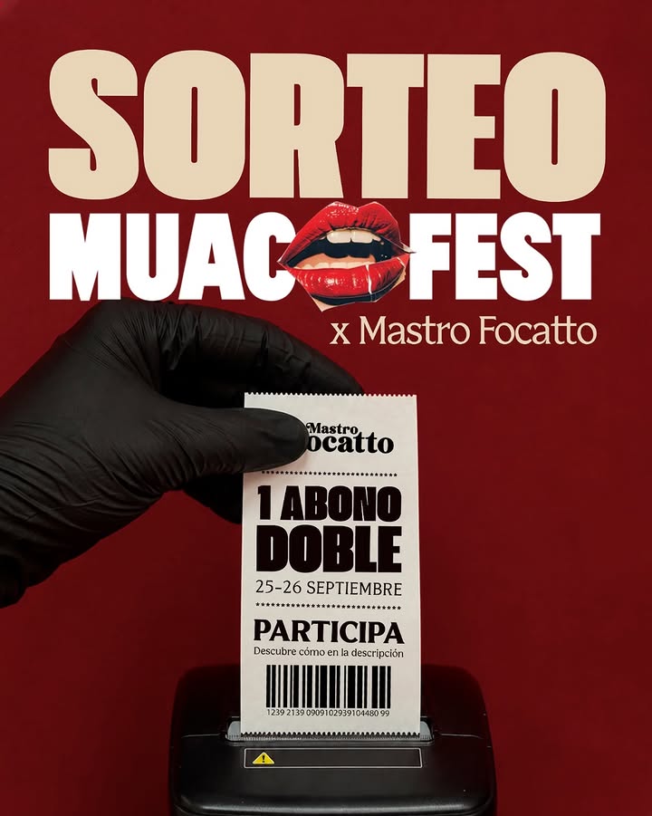 Imagen de 🔥🇮🇹 ¡SORTEO ABONO DOBLE MUAC FEST! 🇮🇹🔥

�