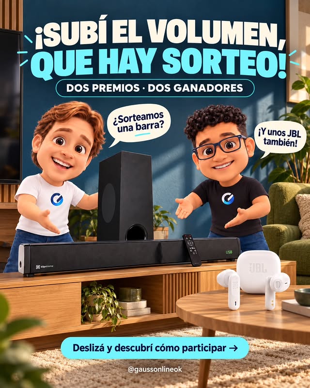 Imagen de 🚨🔊 ¡SUBÍ EL VOLUMEN, QUE HAY SORTEO!

Los chicos se 