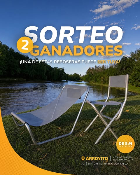 Imagen de ☀️🎁 ¡SORTEAMOS 2 REPOSERAS! 🎁☀️

Porque los d