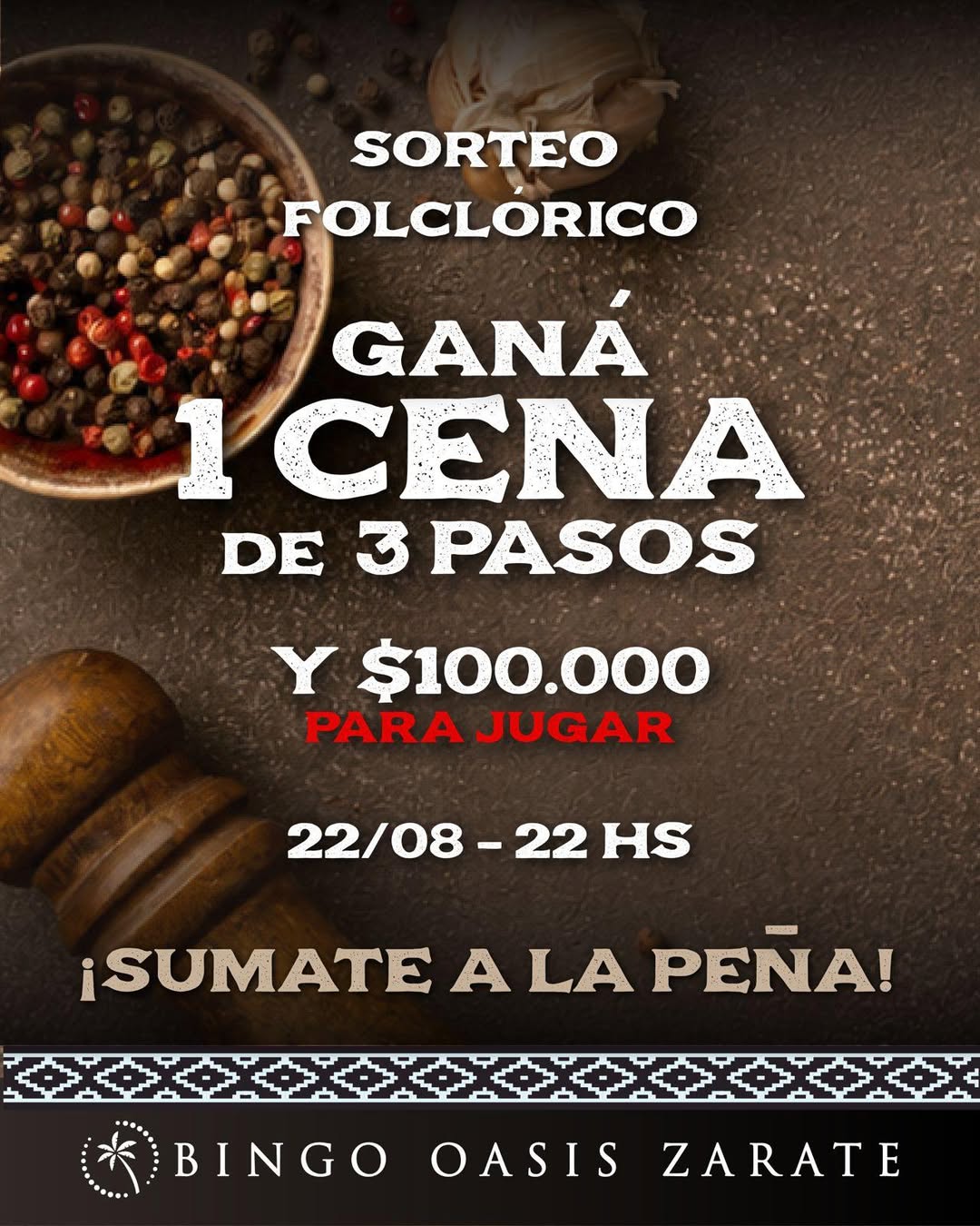 Imagen de LA PEÑA DE OASIS PUEDE TENERTE COMO INVITADO 🔥 

Sorteam