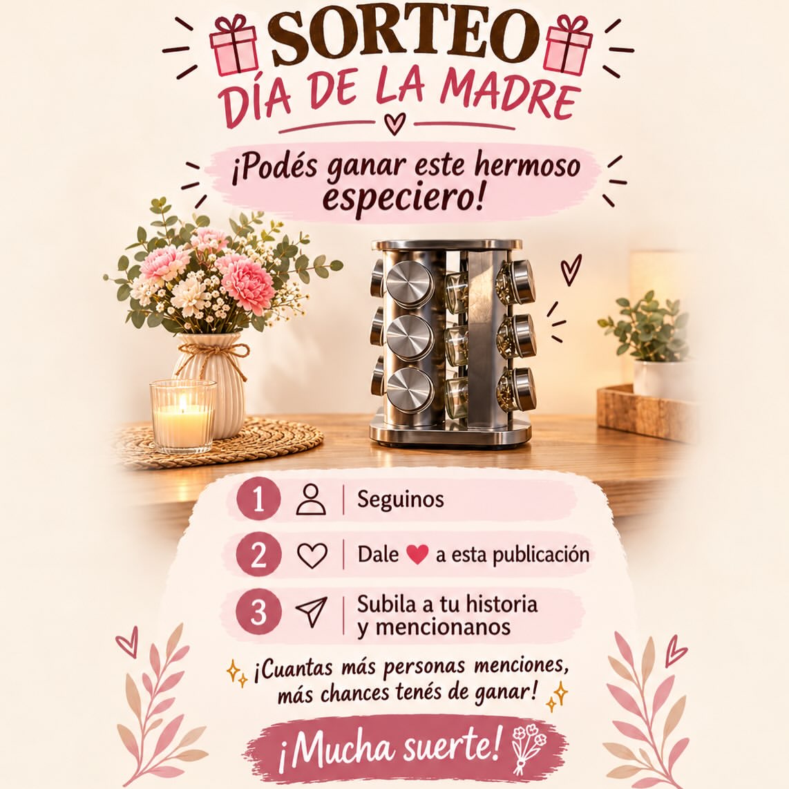 Imagen de 🌷✨ SORTEO ESPECIAL DÍA DE LA MADRE ✨🌷

Queremos r
