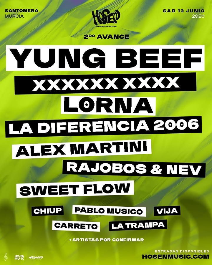 Imagen de 🔥 2º AVANCE DE CARTEL & SORTEO 🚨

El HOSEN URBAN FEST