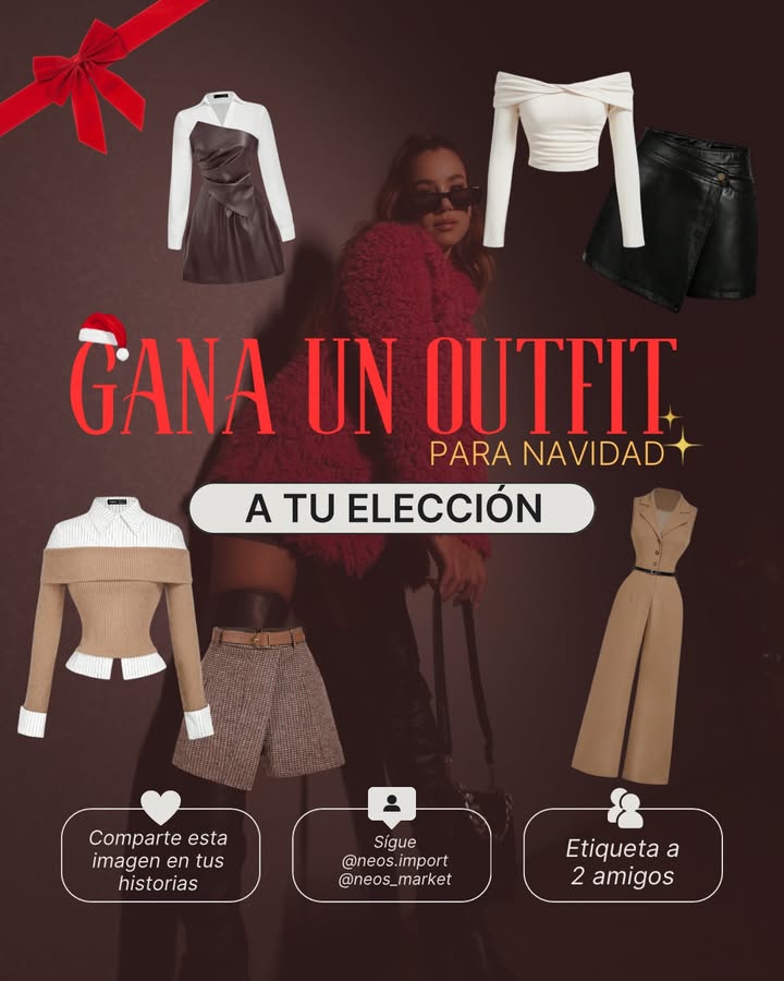 Imagen de GANA UN OUTFIT PARA NAVIDAD 🎄.

🟥PASOS:

1-. SEGUIR nu