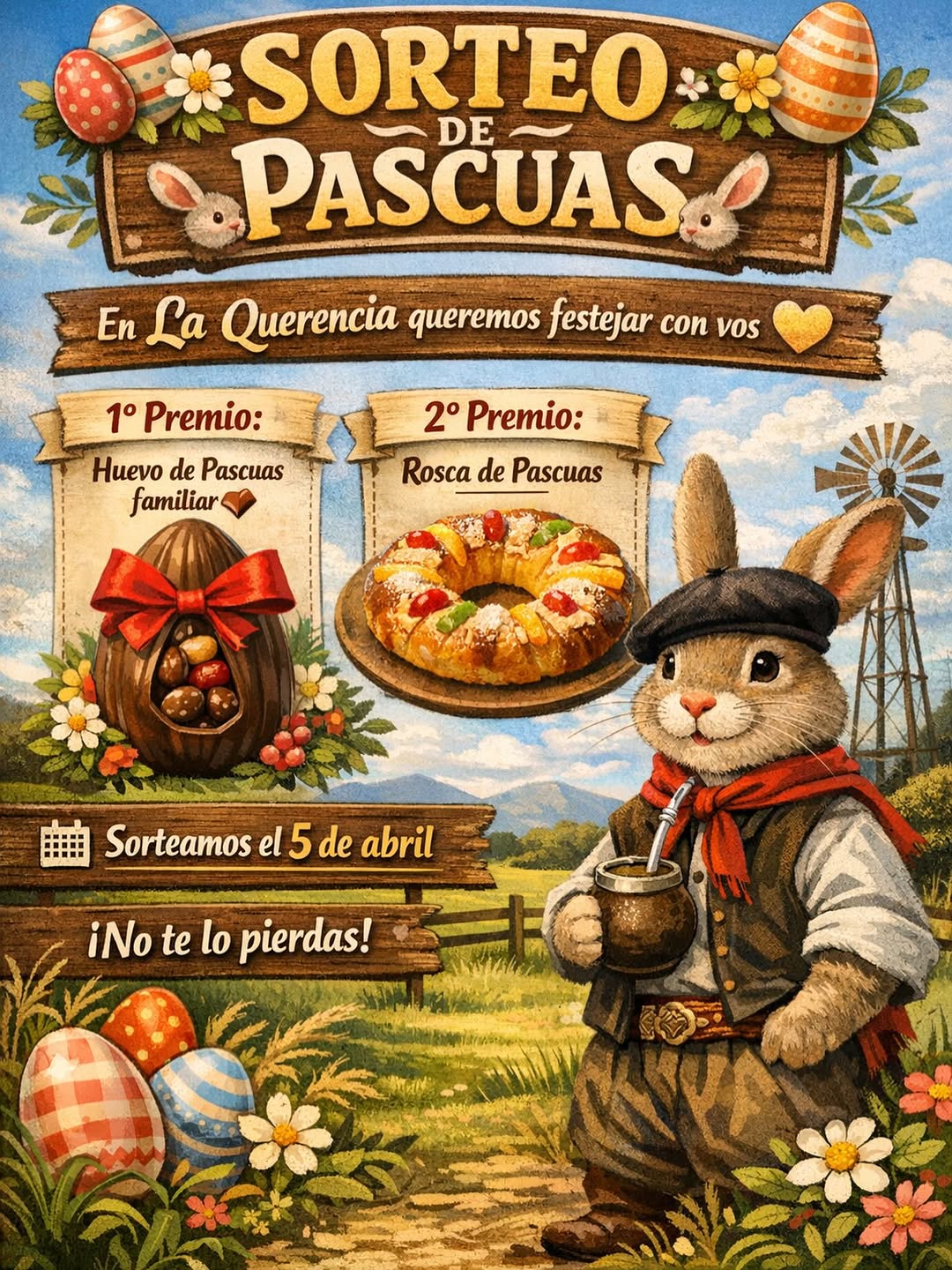Imagen de 🐰✨ ¡SORTEO DE PASCUAS EN LA QUERENCIA! ✨🐰

Querem