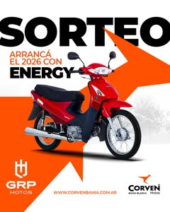 Imagen de 🔥 ¡GANATE UNA CORVEN ENERGY 110! 🔥

Arrancá el 2026 