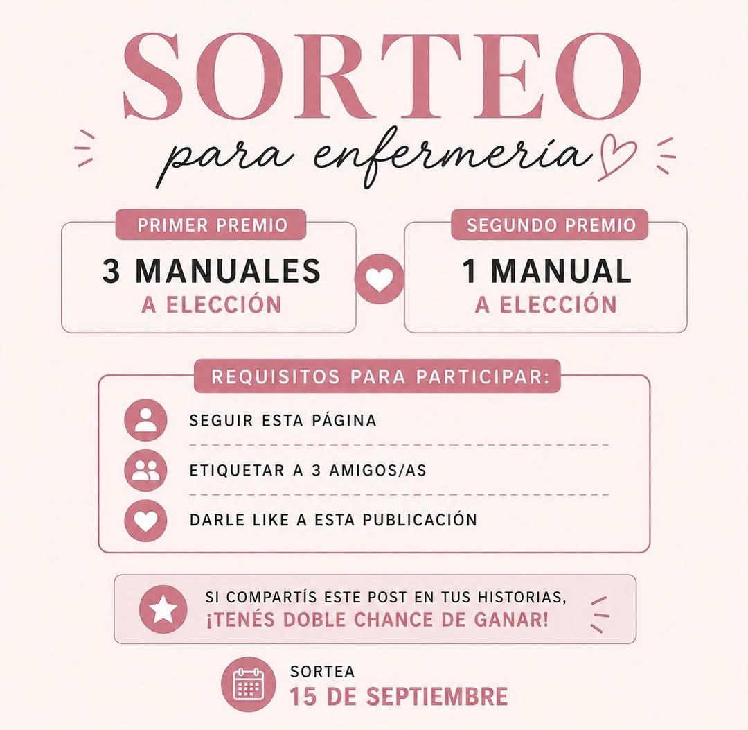 Imagen de 🎉🩺 ¡SORTEO PARA ENFERMERÍA! 🩺🎉

Porque nunca v