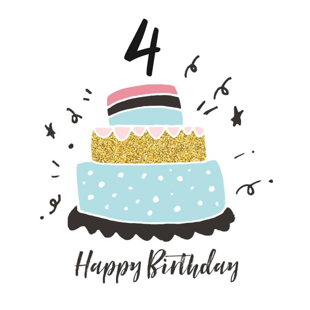 Imagen de 🎉 🎉🎉 Es nuestro CUARTO cumpleaños!!! 

Qué año m