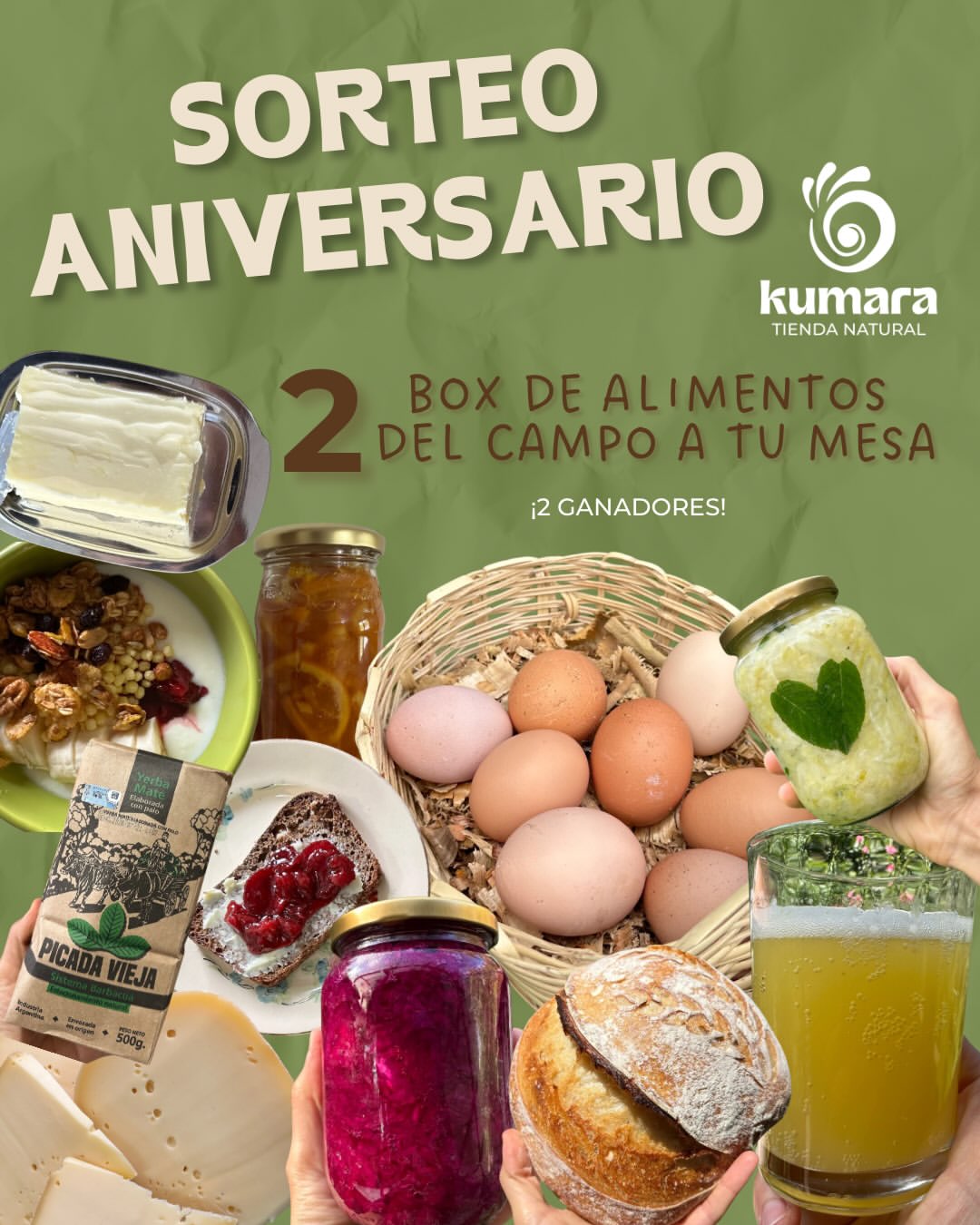 Imagen de SORTEEEEOOOO 🍀

🎁 ¡Sorteamos 2 box de alimentos del c