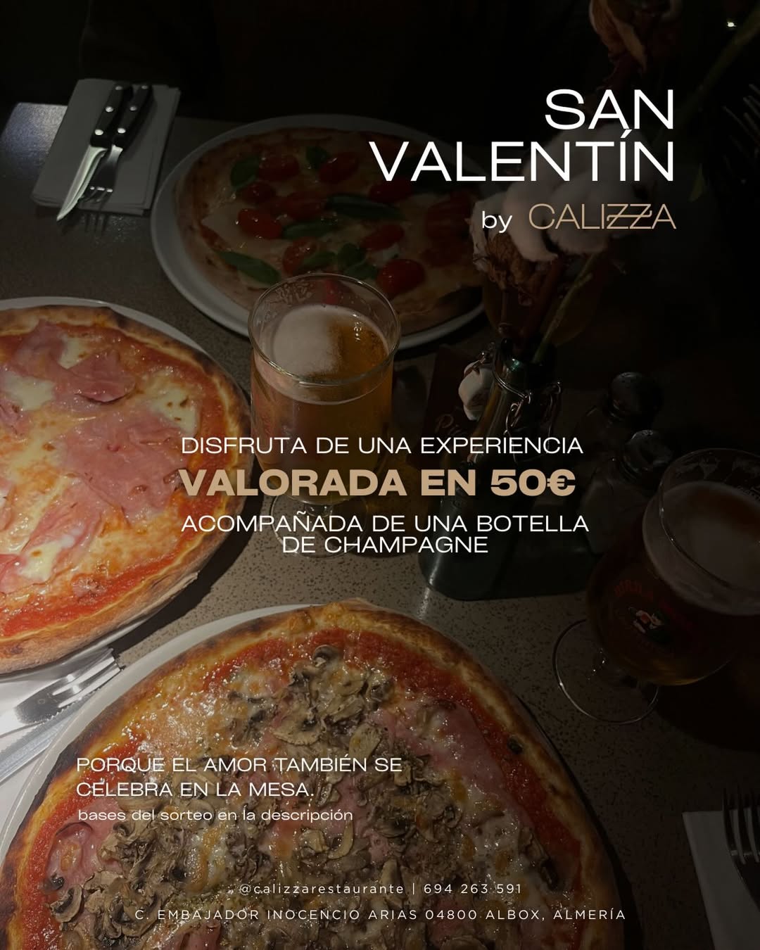 Imagen de San Valentín by Calizza 💞

Gana una cena para dos valora