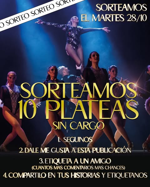 Imagen de ✨🎉 ¡SORTEO! 🎉✨

Sorteamos 10 plateas sin cargo pa