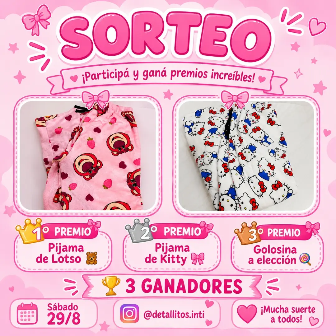 Imagen de 🎀✨ ¡SORTEO! ✨🎀

Queremos regalarles un poquito de