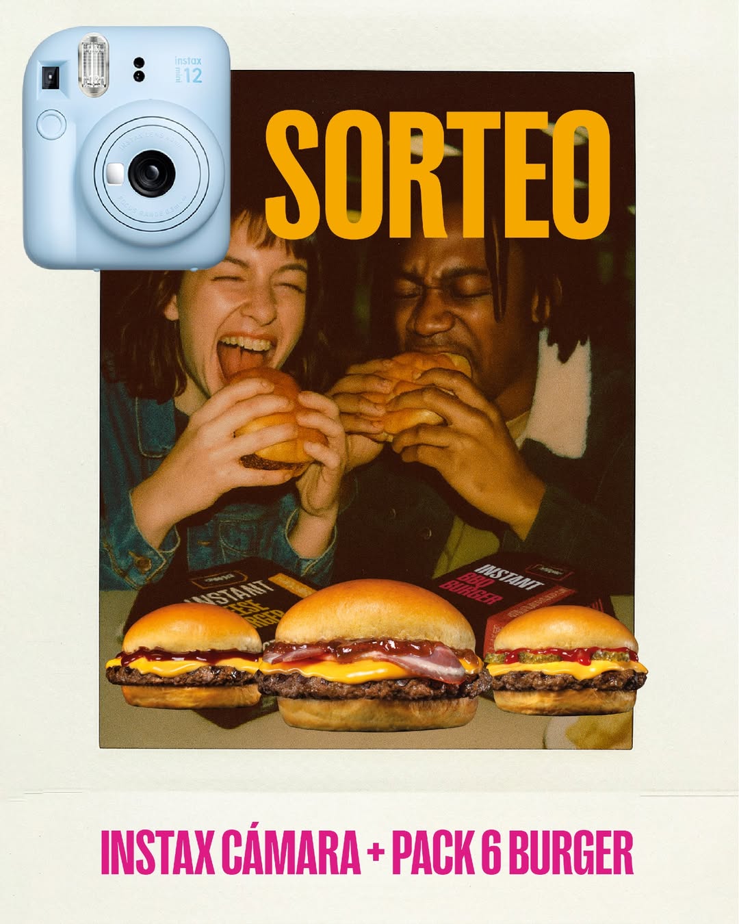 Imagen de 📸🍔 SORTEO PARA LOS AMANTES DE LO INSTANTÁNEO 🍔📸