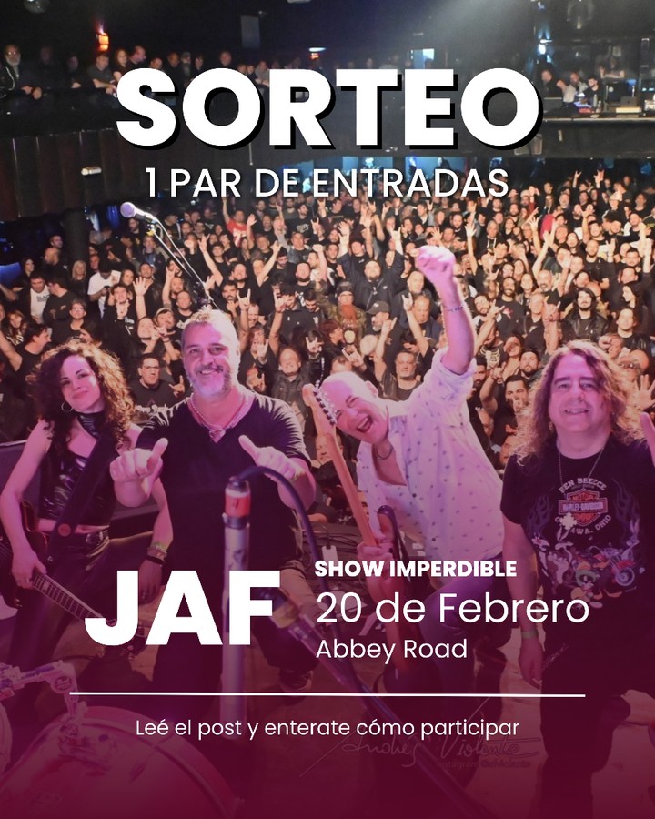 Imagen de 🎟️ SORTEAMOS 1 PAR DE ENTRADAS PARA JAF EN ABBEY ROAD

