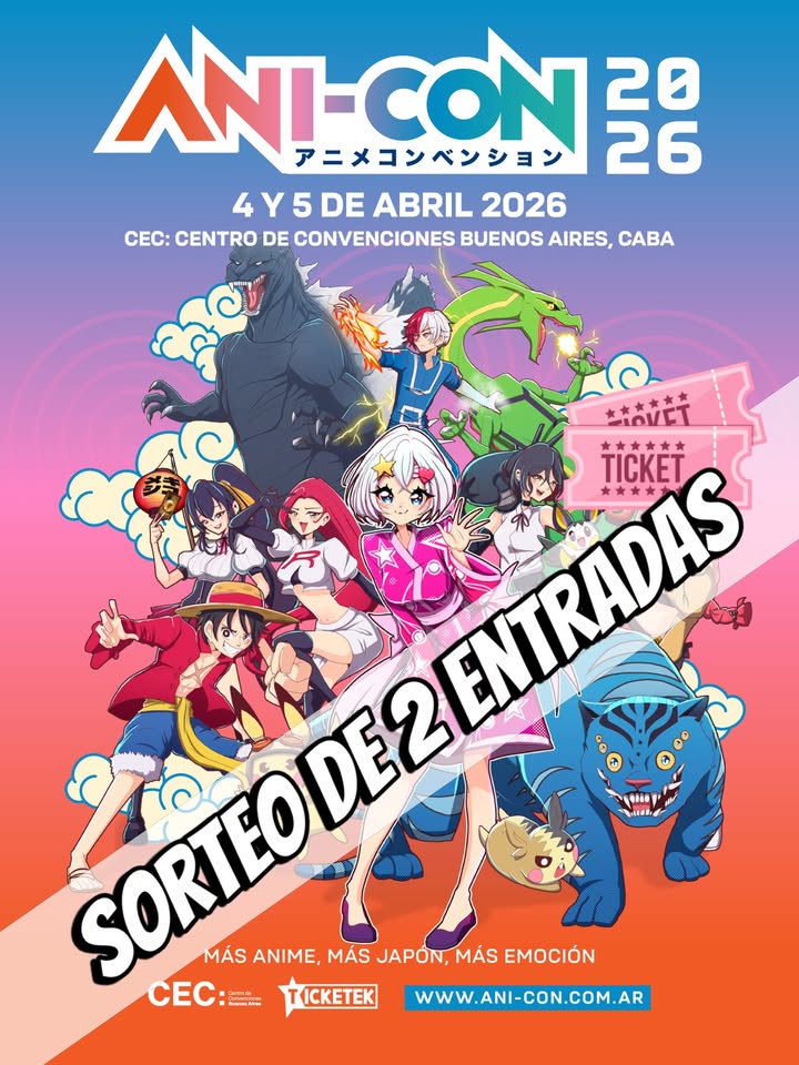 Imagen de 🎌✨ ¡SORTEO DE 2 ENTRADAS PARA ANI-CON 2026! ✨🎌

�